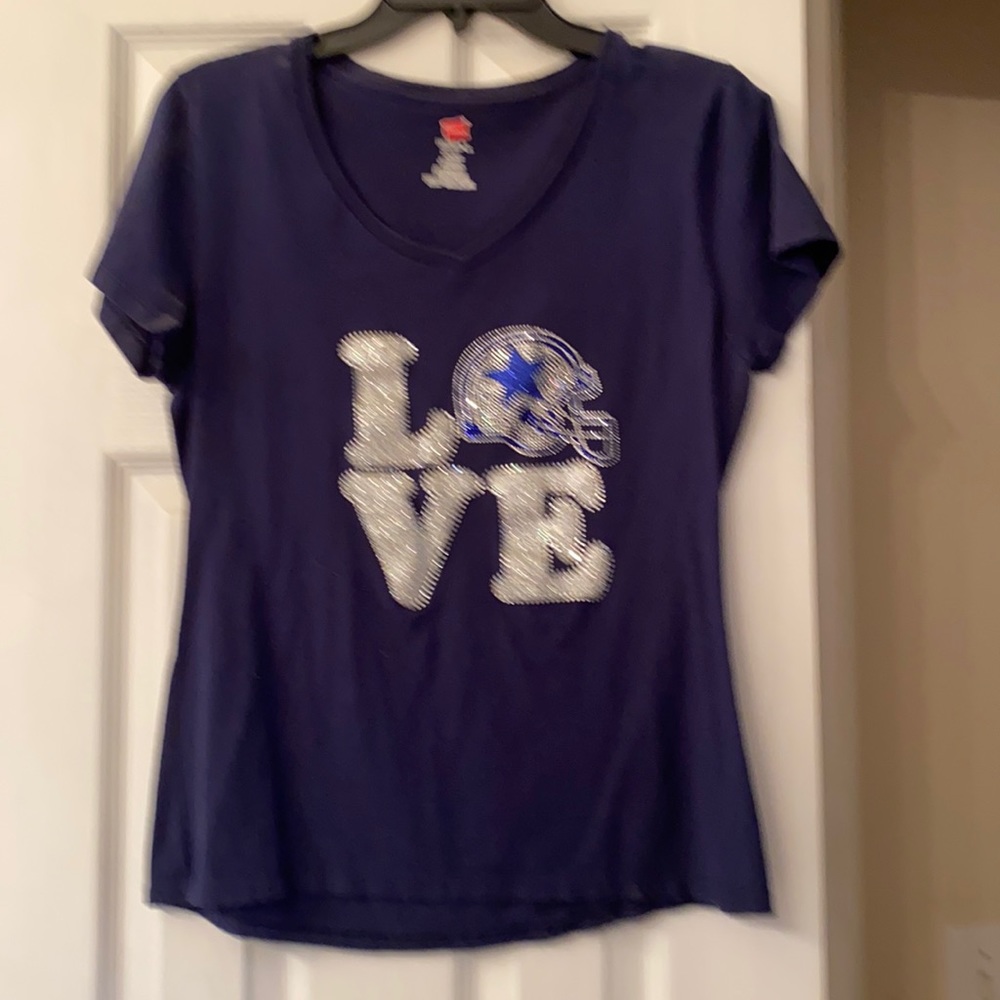 Dallas Cowboys Love shirt bling-Firm Price - Picture 1 of 3